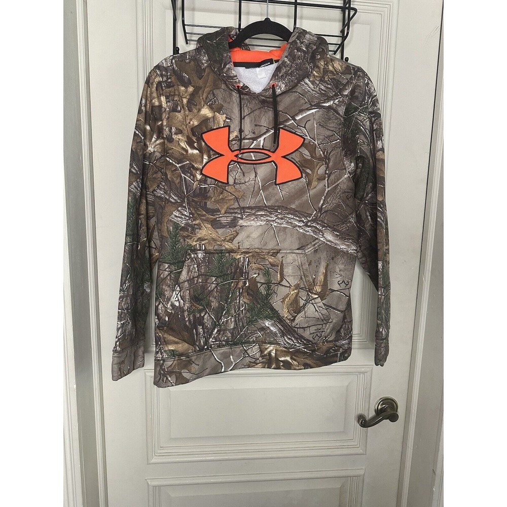 Under Armour Hoodie RealTree Camo Womens Small Pullover Hunting Fishing